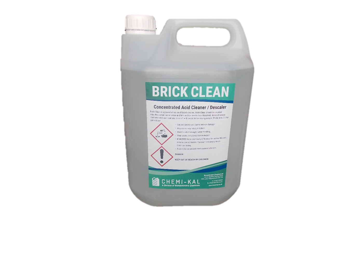 Brick Clean Concentrated Acid Cleaner/Descaler (2X5L, 25L Containers)