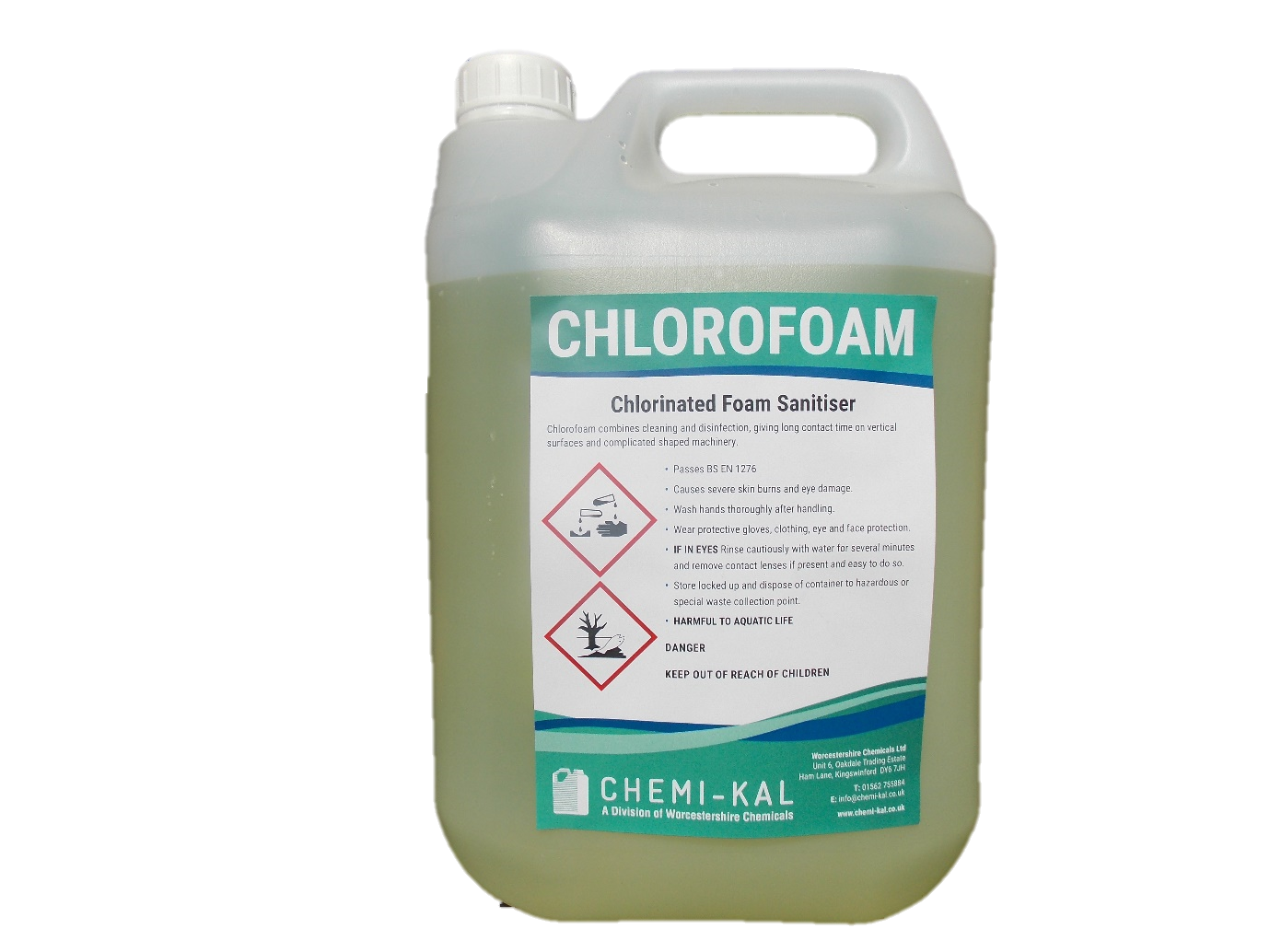 Chlorfoam, Chlorinated Foam Sanitiser